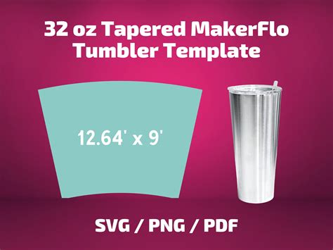 tapered tumbler template free